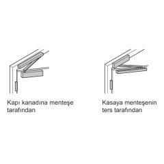 Hafele DCL84 Kapı Kapatıcı F EN3, Parlak Pirinç