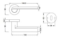 Hafele HORUS Kol Seti Banyo Tipi WC Bronz