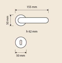 Wind Kapı Kolu Seti Parlak Krom