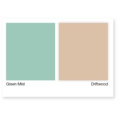 Hafele AluSplash Mutfak Tezgah Arası Kaplama Green Mist/Driftwood