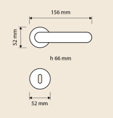 Wind Kapı Kolu Seti Patine Mat