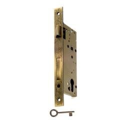 Hafele Gömme Kilit Banyo Tipi (WC) 60/22mm, Antik Bronz Renk