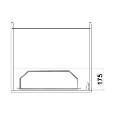 Hafele Tandem Side 450/600mm A.Style Antrasit