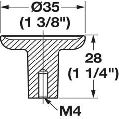 Hafele H2580 Düğme Kulp Paslanmaz Çelik Renkli