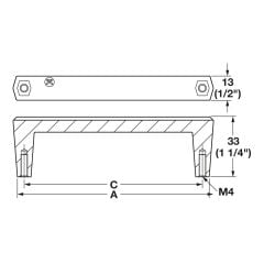 Hafele H2585 Kulp Paslanmaz Çelik Renkli 128mm