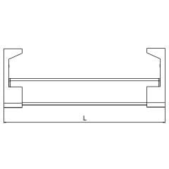 Hafele Dress Lıne Led Işıklı Askı Borusu 500-590 mm