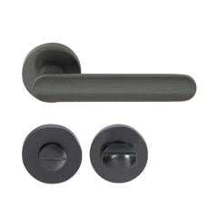 Hafele Kapı Kolu Seti Marte WC Antrasit