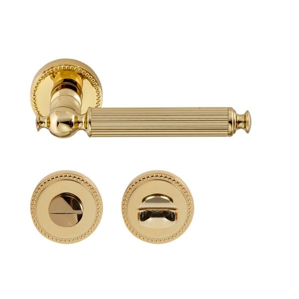 Hafele Kapı Kolu Seti Calisto WC Parlak Altın