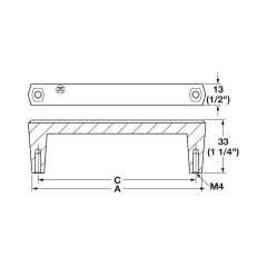 Hafele H2585 Kulp Paslanmaz Çelik Renkli 320mm