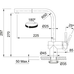 Franke Atlas Neo Sensor Spiralli Inox