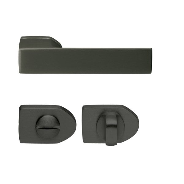 Hafele Kapı Kolu Seti Patty WC Antrasit