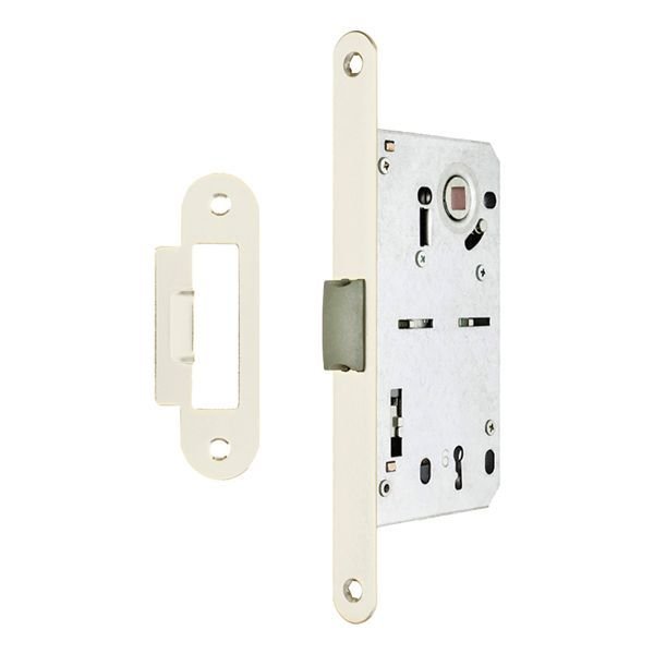 Hafele H50.08 Oda Tipi (CB) Gömme Kilit Parlak Krom 50/18/90mm