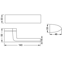 Hafele Kapı Kolu Seti Patty Oda Mat Nikel