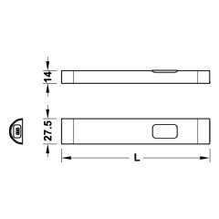 Hafele LED3009 Aydınlatma Slave 24V/1,9W 5000K/150mm
