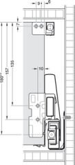 Hafele MATRIX BOX P Kare Bordür Beyaz 500mm