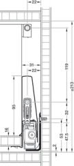 Hafele MATRIX BOX P Kare Bordür Beyaz 500mm