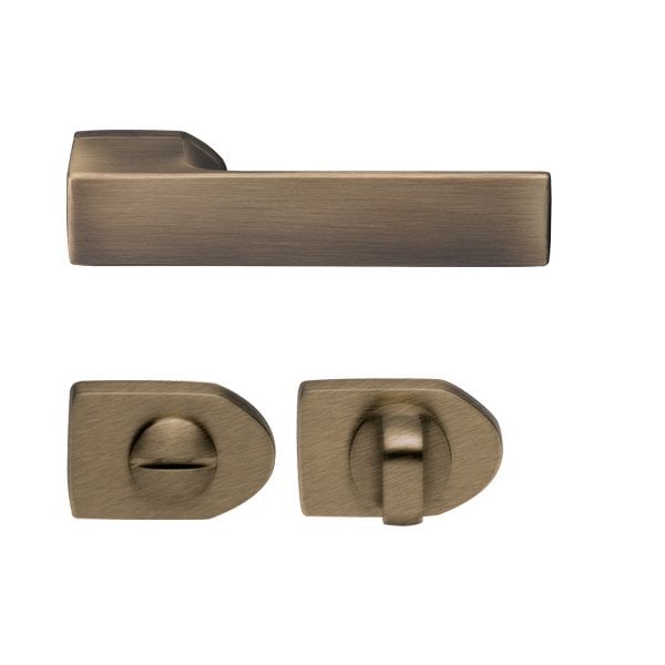 Hafele Kapı Kolu Seti Patty Banyo (WC) Antik Bronz