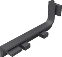 Hafele STRIATA-II-L Yan Kapak Seti Mat Siyah