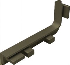 Hafele STRIATA-II-L Yan Kapak Seti Antik Bronz