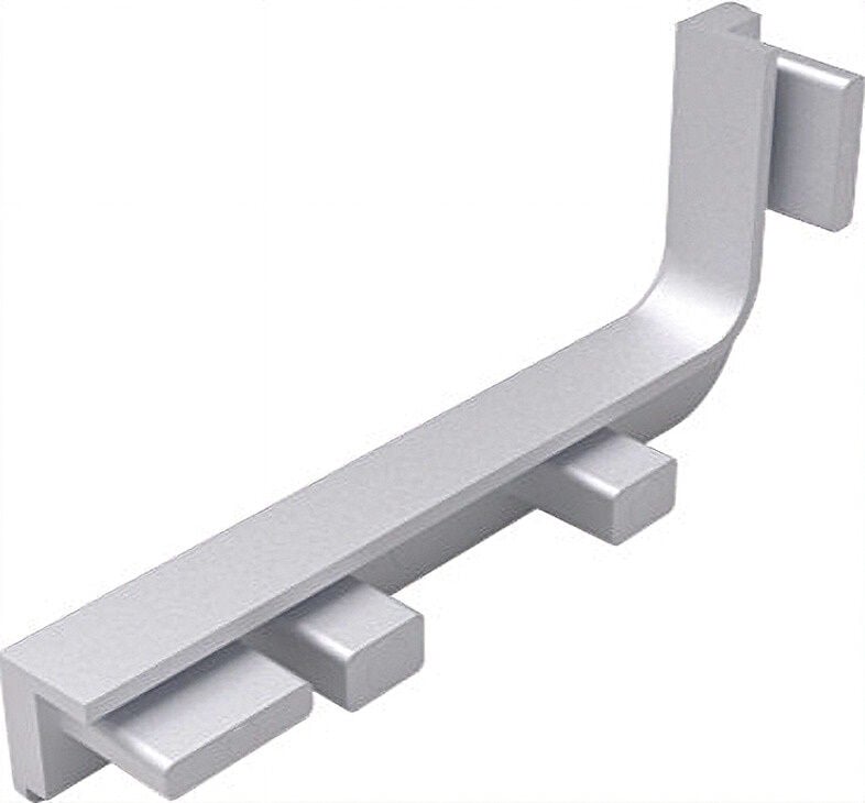 Hafele STRIATA-II-L Yan Kapak Seti Mat Krom