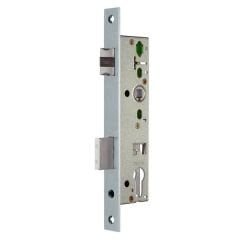 Hafele H40.03 Barelli Tip Gömme Dar Kapı Kilidi Paslanmaz Çelik Mat 50/24/92mm