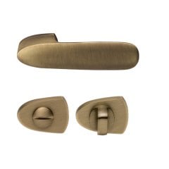 Hafele Kapı Kolu Seti Gemini Banyo  WC Antik Bronz