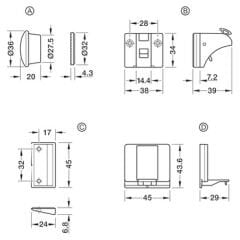 Hafele Magnet Mıknatıslı Kapak Kilit