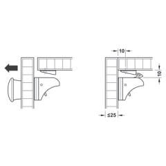 Hafele Magnet Mıknatıslı Kapak Kilit